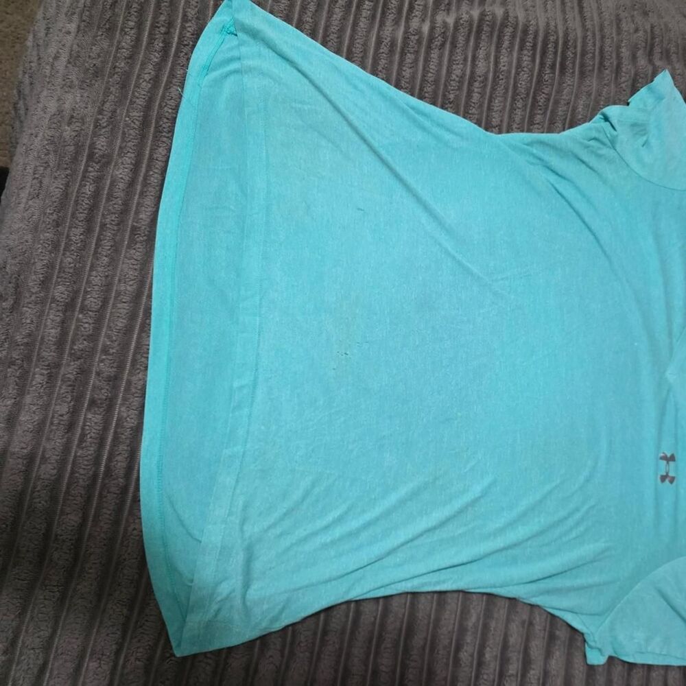 Under-armour Men's Blue and Green T-shirt